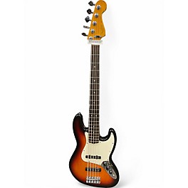 Used 2001 Fender American Standard Jazz Bass V 3 Color Sunburst Electric Bass Guitar