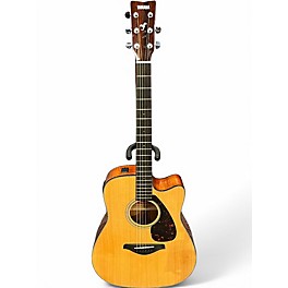 Used Yamaha FGX700SC Natural Acoustic Electric Guitar