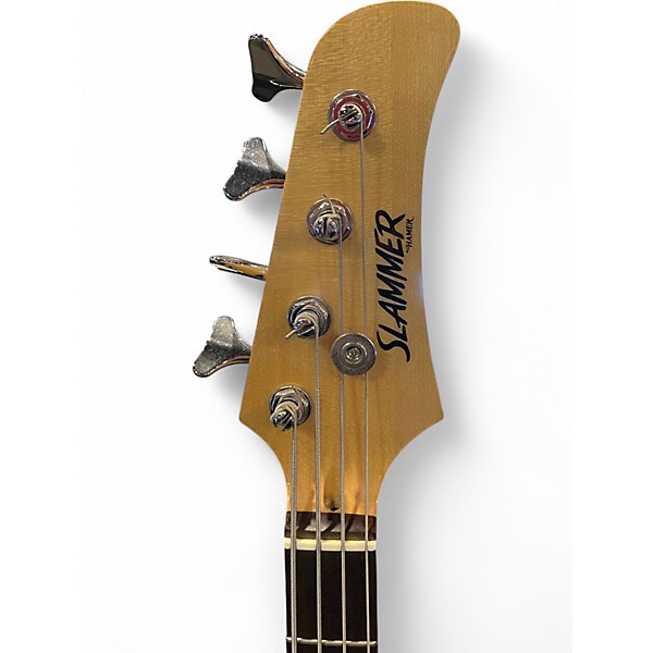 Used Hamer SLAMMER Black and White Electric Bass Guitar