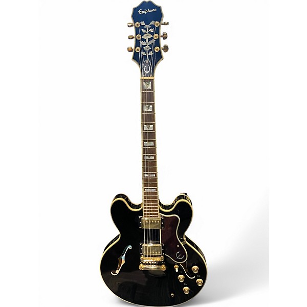 Used Epiphone Sheraton II Black Hollow Body Electric Guitar