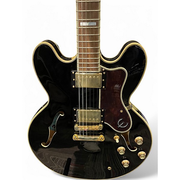 Used Epiphone Sheraton II Black Hollow Body Electric Guitar