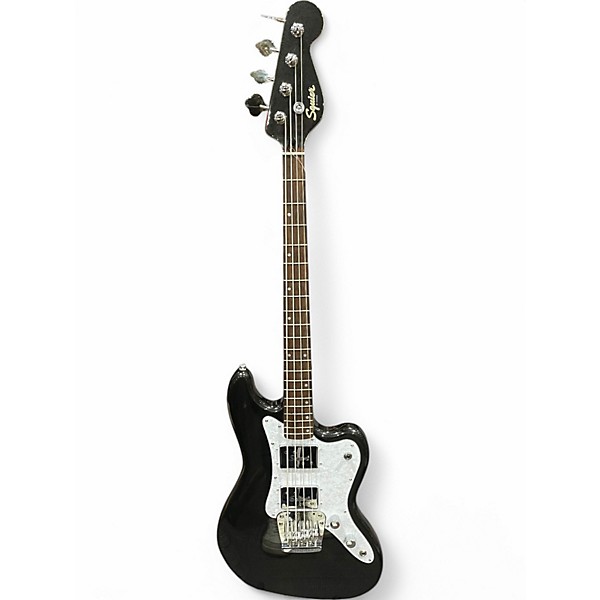Used Squier Paranormal Rascal Bass HH Guitar Metallic Black Electric Bass Guitar