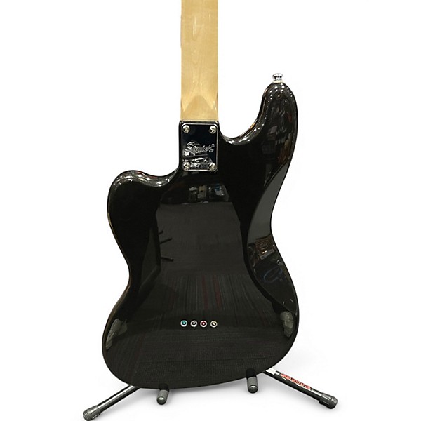 Used Squier Paranormal Rascal Bass HH Guitar Metallic Black Electric Bass Guitar
