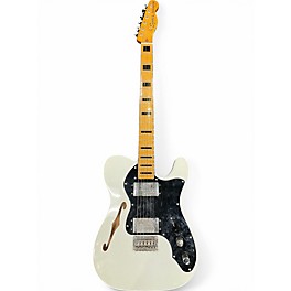 Used Squier Classic Vibe 70s Thinline Telecaster Olympic White Hollow Body Electric Guitar