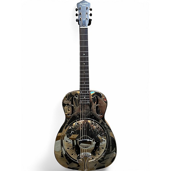 Used Recording King RM 997H Metallic Silver Resonator Guitar
