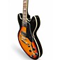 Used Firefly FF338 3 Color Sunburst Hollow Body Electric Guitar