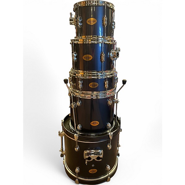 Used Pearl 5 Piece Target Drum Kit Slate Blue Drum Kit