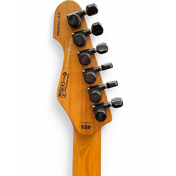 Used Ltd LTD TE-1000 BLACK Solid Body Electric Guitar