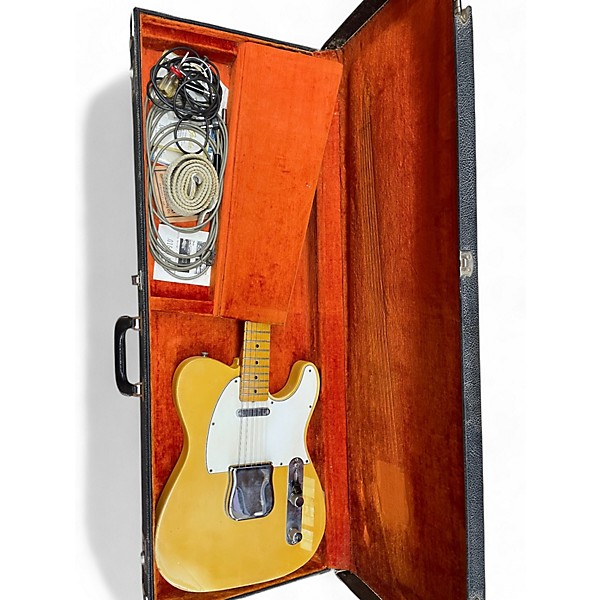 Vintage 1966 Fender Telecaster Butterscotch Solid Body Electric Guitar