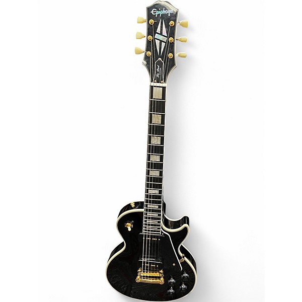 Used Epiphone 1955 LES PAUL OUTFIT P90 Black and Gold Solid Body Electric Guitar