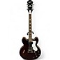 Used Epiphone Noel Gallagher Riviera Dark Wine Red Hollow Body Electric Guitar thumbnail