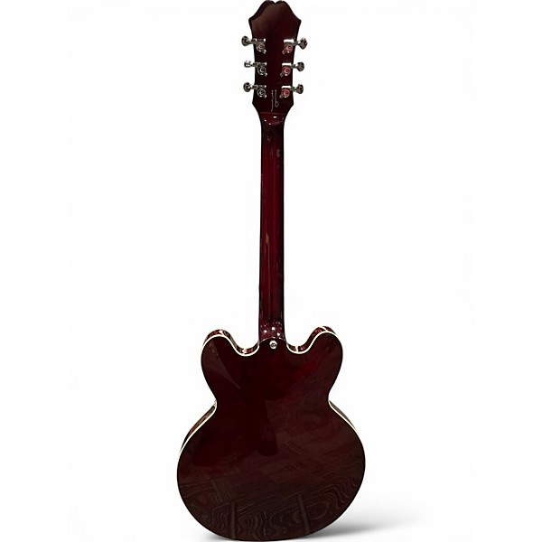 Used Epiphone Noel Gallagher Riviera Dark Wine Red Hollow Body Electric Guitar
