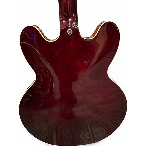 Used Epiphone Noel Gallagher Riviera Dark Wine Red Hollow Body Electric Guitar