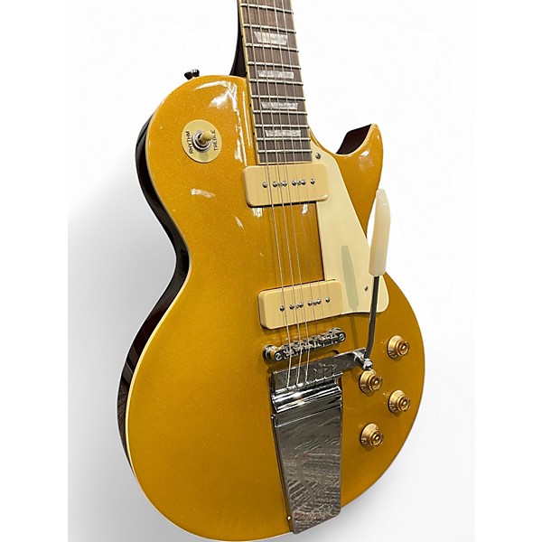 Used Vintage V100MU Midge Ure Signature Gold Solid Body Electric Guitar