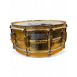 Used Pearl 14in JIMMY DEGRASSO  SNARE HAMMERED GOLD Drum
