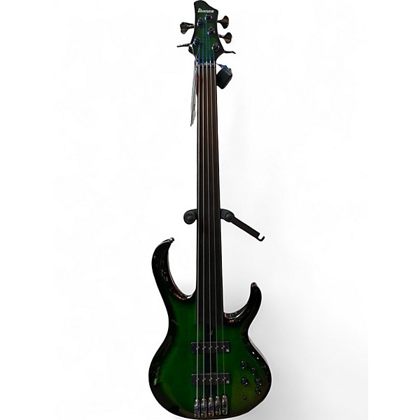 Used Ibanez Steve Di Giorgio Signature Dark Moss Burst Electric Bass Guitar