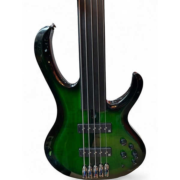Used Ibanez Steve Di Giorgio Signature Dark Moss Burst Electric Bass Guitar