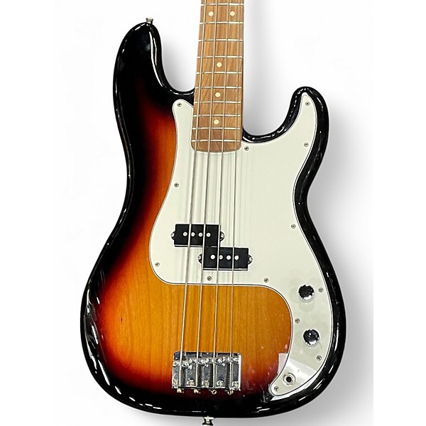 Used Fender Player Precision Bass 2 Color Sunburst Electric Bass Guitar