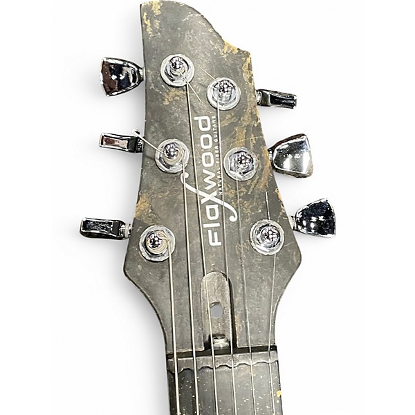 Used Flaxwood Leiki Cream Solid Body Electric Guitar