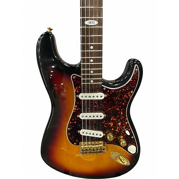 Used Fender 1997 Collectors Strat 3 Color Sunburst Solid Body Electric Guitar