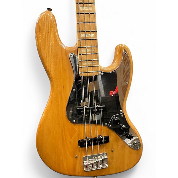 Vintage 1975 Fender jazz bass Natural Electric Bass Guitar