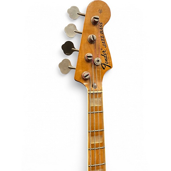 Vintage 1975 Fender jazz bass Natural Electric Bass Guitar