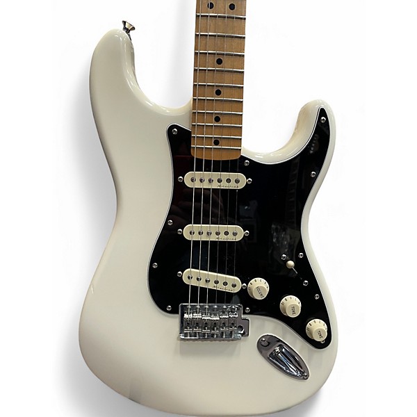 Used 2012 Fender Standard Stratocaster Olympic White Solid Body Electric Guitar
