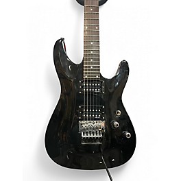 Used Schecter Guitar Research DIAMOND SERIES OMEN 6 FR Black Solid Body Electric Guitar