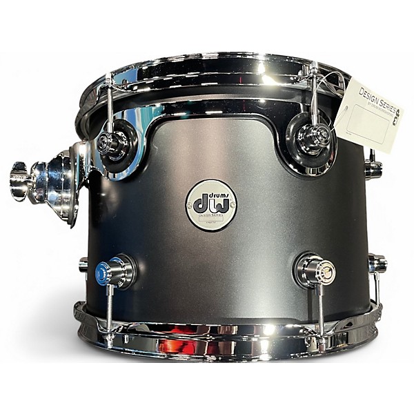 Used DW 14in Design Series 9X14 Mounted Tom Black Satin Drum
