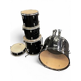 Used Starcaster by Fender 5 Piece Starcaster Black Drum Kit