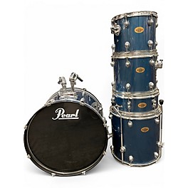 Used Pearl 5 Piece Target Series Blue Drum Kit