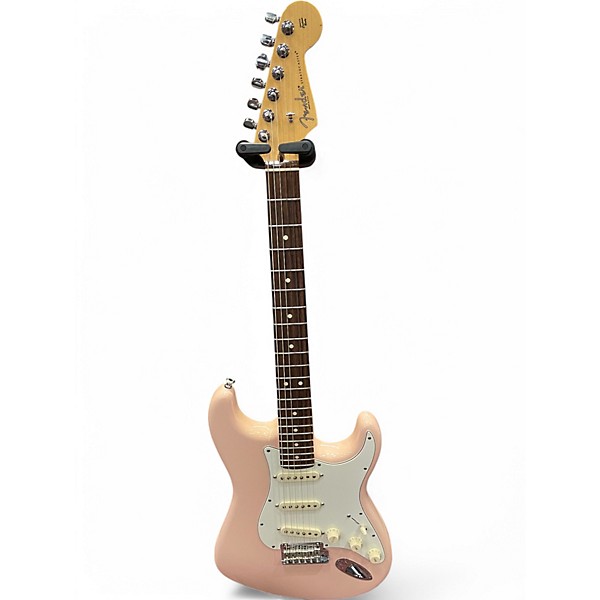 Used 2013 Fender FSR American Standard Stratocaster Shell Pink Solid Body Electric Guitar