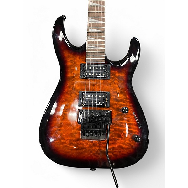 Used Jackson JS32TQ Dinky Brown Sunburst Solid Body Electric Guitar