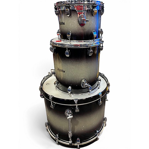 Used Premier 3 Piece Elite Silver Burst Drum Kit