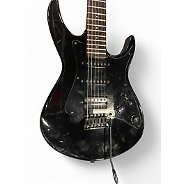 Vintage 1980s Aria Pro Ii BLACK DOG Black Solid Body Electric Guitar