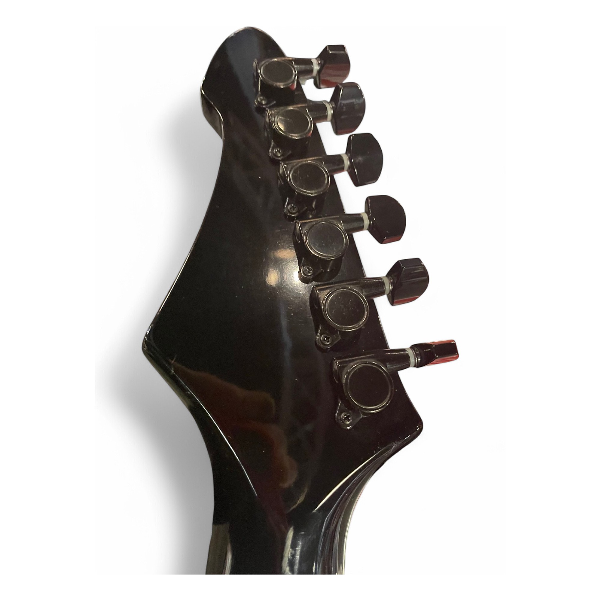 Vintage 1980s Aria Pro Ii BLACK DOG Black Solid Body Electric