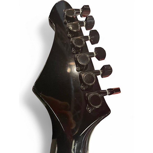 Vintage 1980s Aria Pro Ii BLACK DOG Black Solid Body Electric