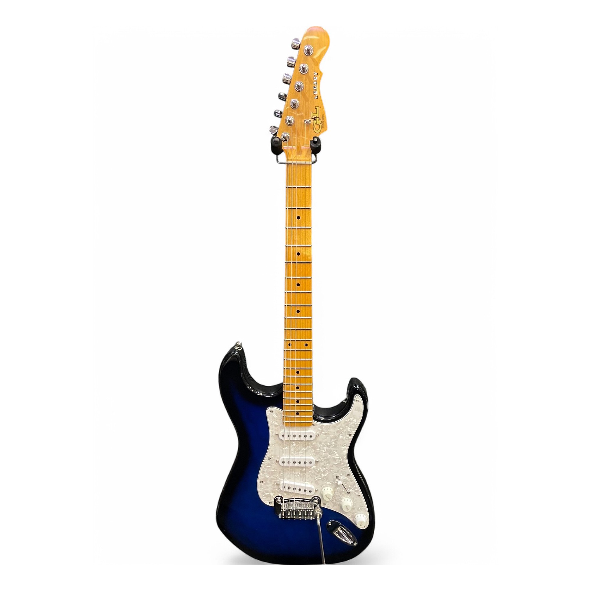 G&L Legacy エレキギター ブルー 1997 G&L Legacy Electric Guitar - Midnight Blue Metallic (8