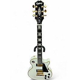 Used Epiphone Les Paul Custom Arctic White Solid Body Electric Guitar