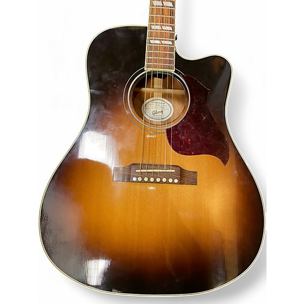 Used 2015 Gibson HUMMINGBIRD PRO 2 Color Sunburst Acoustic Guitar