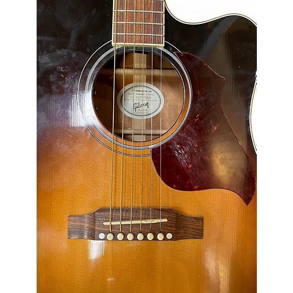 Used 2015 Gibson HUMMINGBIRD PRO 2 Color Sunburst Acoustic Guitar