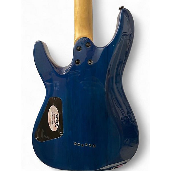 Used Schecter C-6 ELITE Green Solid Body Electric Guitar