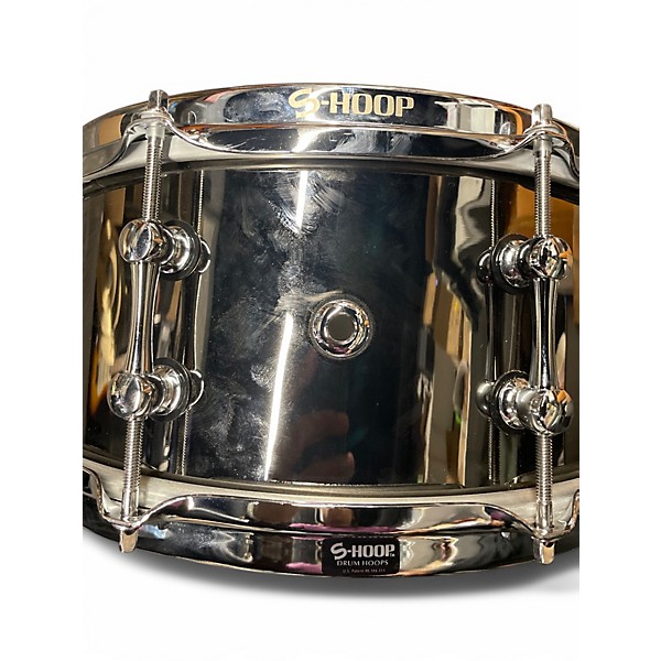 Used Ahead 6X13 Brass Snare Black Chrome Drum