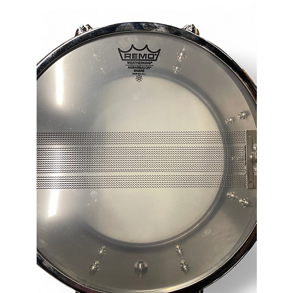 Used Ahead 6X13 Brass Snare Black Chrome Drum