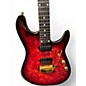 Used Ernie Ball Music Man Jason Richardson Artist Series Cutlass Rorschach Red Solid Body Electric Guitar