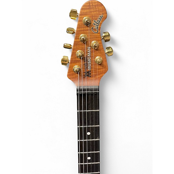 Used Ernie Ball Music Man Jason Richardson Artist Series Cutlass Rorschach Red Solid Body Electric Guitar