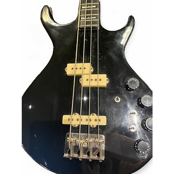 Vintage 1980 Kramer dmz5000 Black Electric Bass Guitar