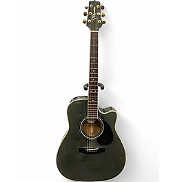Used Takamine eg334bc Green Acoustic Electric Guitar