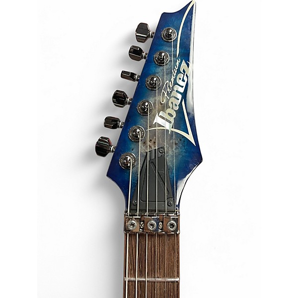 Used Ibanez RG1070 PBZ Cerulean Blue Solid Body Electric Guitar