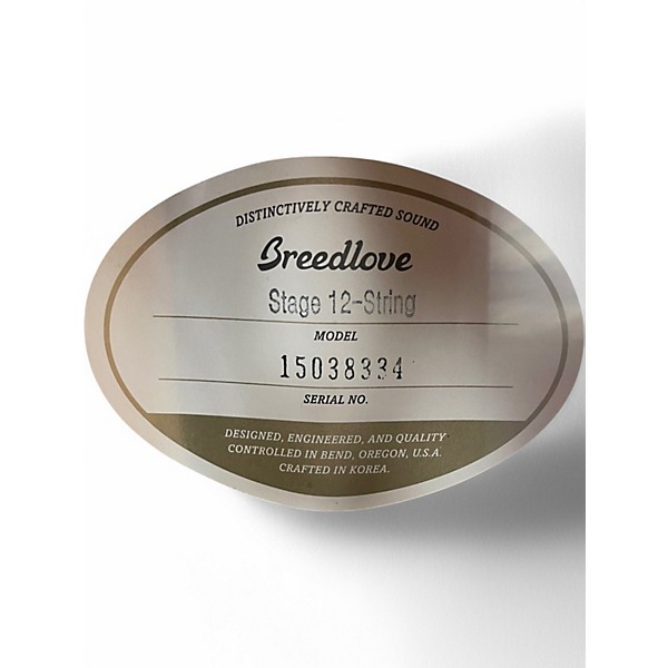 Used Breedlove Stage 12-String Natural 12 String Acoustic Guitar